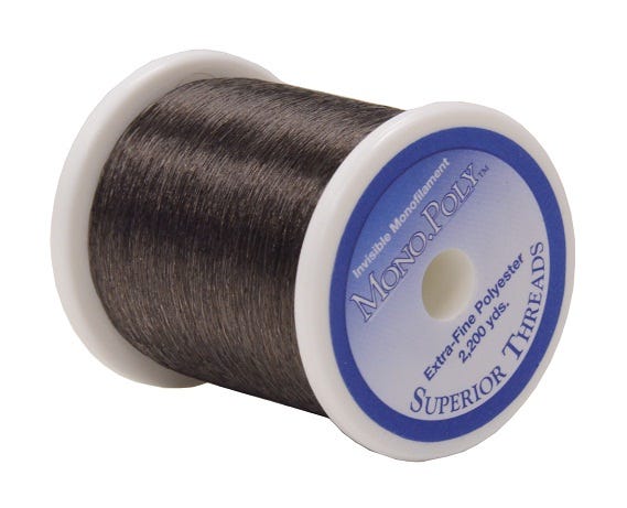 Linha invisível Superior Thread Mono.Poly- Smoke cone com 2200yds ( 2000m)