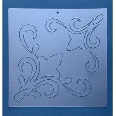 Stencil para Cantos CA-0001 25,50x25,50 cm